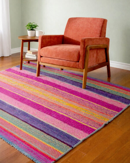 Handwoven Wool Rug - Arcoiris